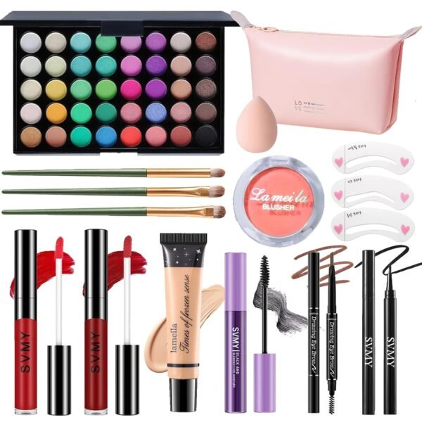 Makeup Set for Women, Makeup Full Kit for Beginners & Professionals, Travel Makeup Set for Teens & Adults, Makeup Gift Set for Girls, Eyeshadow Palette, Lip Gloss, Face & Eye Make up - Image 2
