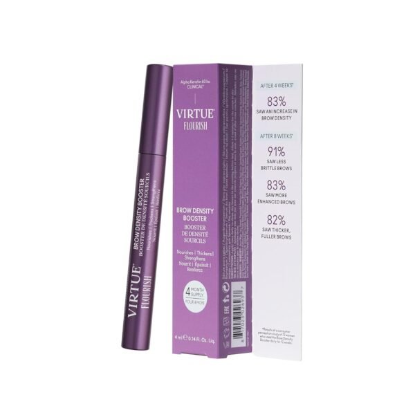Virtue Flourish Brow Density Booster Treatment with Keratin for Thicker Eyebrows - Image 2