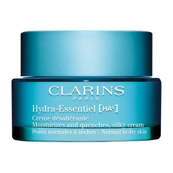 Clarins Hydra-Essentiel Silky Cream|Intensely Hydrating Moisturizer|60 Seconds to Plumper Skin*|Nourishes, Comforts and Softens|Double Dose Hyaluronic Acid|Normal-Dry Skin|1.7 Ounces - Image 2