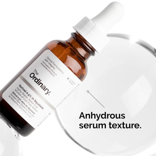 The Ordinary Retinol 0.5% in Squalane, Intermediate Retinol Serum for the Face That Is Anti-Aging and Skin Smoothing, 1 Fl Oz - Image 6