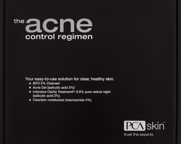 PCA SKIN The Acne Control Skin Care Set (Kit Includes BPO Facial Cleanser, Niacinamide Face Cream, Salicylic Acid Acne Gel, Retinol Treatment) - Image 3