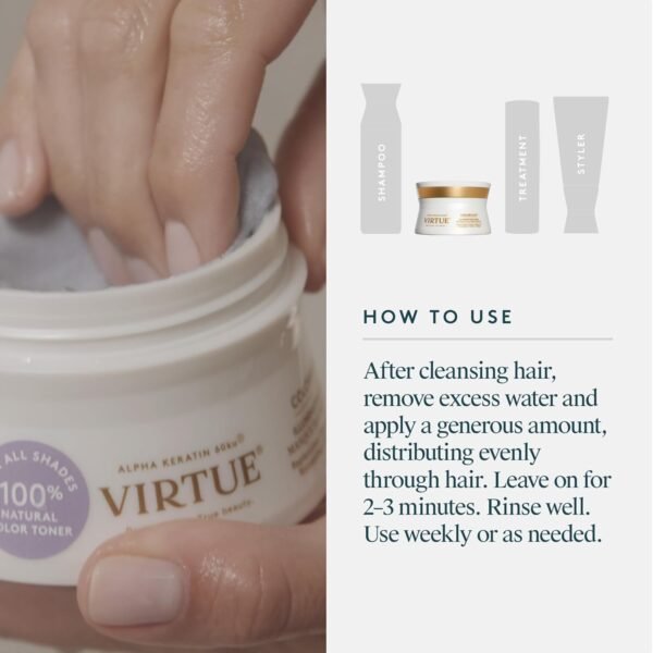 Virtue ColorKick Illuminating Hair Mask | Tones, Nourishes, Preserves Color-Treated Hair - Image 8