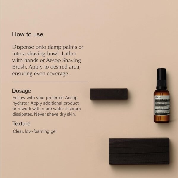 Aesop Moroccan Neroli Shaving Serum | Razor Bump Treatment | Calms and Softens Skin | Maximum Slip For Razor-Close Shave | 60 mL / 2 oz - Image 3
