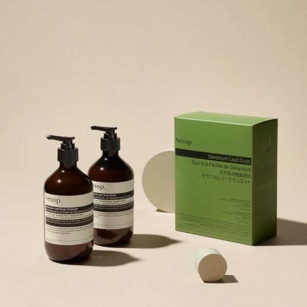 Aesop Geranium Leaf Duet | Gel Body Cleanser + Body Balm | Aromatic Pairing For Cleansed and Supple Skin | Paraben-Free, Cruelty-Free & Vegan |16.9 oz + 16.5 oz - Image 7