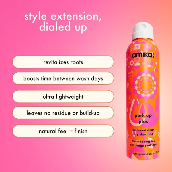 amika perk up plus extended clean dry shampoo - Image 3