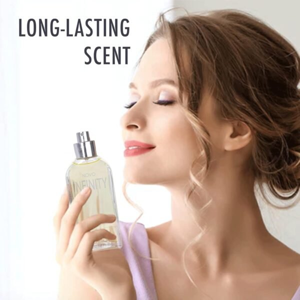 Novo Infinity for Women - 3.4 Fluid Ounce Eau De Parfum Spray Refreshing Mix of Citrus Floral & Musk Fragrances Smell Fresh All Day Long Lovely Gift Occasions - Image 6