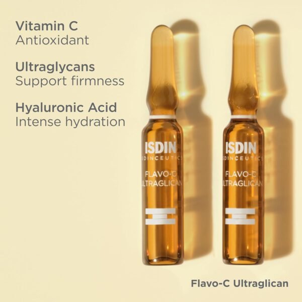 Vitamin C and Hyaluronic Acid Serum ampoule, Flavo-C Ultraglican by ISDIN - Image 8