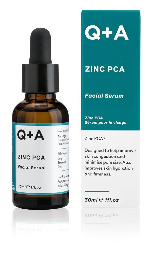 Zinc PCA Facial Serum - Reduces Pores & Blemishes, Balances Oily Skin, Anti-Aging with Reishi, Shiitake Mushrooms & Vegetable Collagen, Hydrating & Non-Drying Formula, 1fl.oz - Image 2