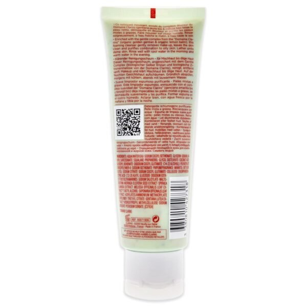 Clarins Purifying Gentle Foaming Face Cleanser | Cleanses, Purifies and Mattifies | Contains Salicylic Acid | Soap-Free | SLS-Free | Combination To Oily Skin Type - Image 8
