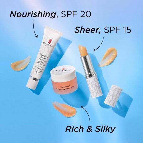Elizabeth Arden Eight Hour Cream Lip Protectant Stick, Moisturizing Balm, Sheer with Sunscreen, SPF 15, Repairs Cracked Lips, 0.13 oz - Image 10