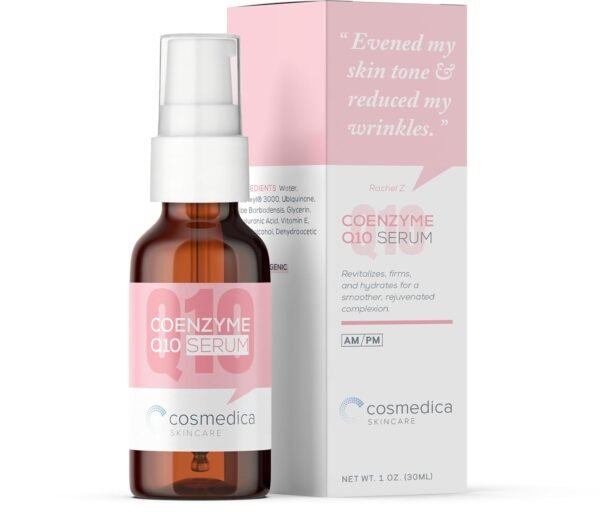 Cosmedica Skincare Coenzyme Q10 Serum 1oz - Wrinkle Reduction, Even Skin Tone, Hydrating & Firming - Cruelty-Free, Paraben-Free, Vegan, Antioxidant Rich Formula for Rejuvenated Complexion - Image 2