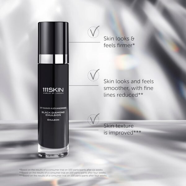 111SKIN Black Diamond Emulsion, Lightweight Age-Defying Face Cream, Generates Collagen Production, NAC Y2 Improves Elasticity (1.7 fl oz) - Image 3