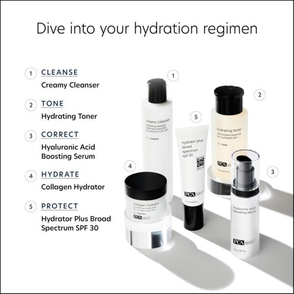PCA SKIN Hyaluronic Acid Boosting Face Serum, Hyaluronic Acid Serum for Face Made with Niacinamide and Ceramides, Helps Reduce Fine Lines and Wrinkles and Delivers 24-Hour Moisturization, 1 oz Pump - Image 12