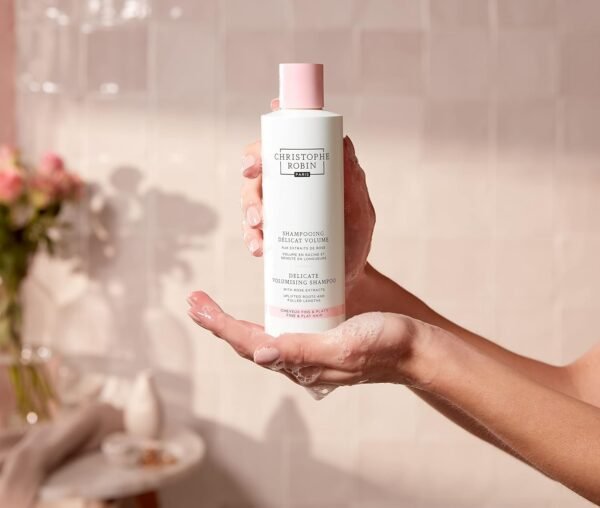 Bundle of Christophe Robin Cleansing Volumizing Paste Shampoo 8.4 fl. oz + Christophe Robin Delicate Volumizing Shampoo With Rose Extracts for Thin, Fine, and Flat Hair 8.4 fl. oz - Image 3