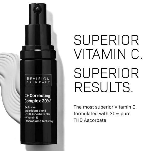 Revision Skincare C+ Correcting Complex 30%® Face Serum – Anti-Aging Antioxidant Blend with Vitamin C, Reduces Fine Lines & Wrinkles, Brightens & Firms Skin, Safe for Sensitive Skin - Image 6