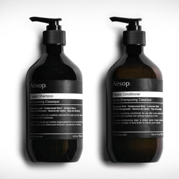 Aesop Classic Shampoo & Classic Conditioner Set | Adds Shine, Hydration, Softness to Hair | 500 mL / 16.9 oz - Image 6