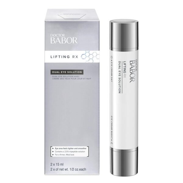 DOCTOR BABOR Lifting Rx Dual Eye Solution, Morning & Night Eye Cream, Day Boost Complex Smooths & Firms, Night Recharge Complex Reduces Dark Circles & Under-Eye Bags, Target Crow's Feet & Wrinkles - Image 2
