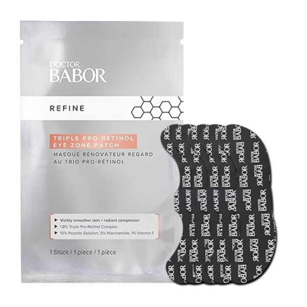 BABOR DOCTOR Retinol Eye Patches, Anti-Aging Eye Treatment, Fight Against Dark Circles, Tightenting and Anti-Wrinkle Eye Mask, 5 Pack - Image 2