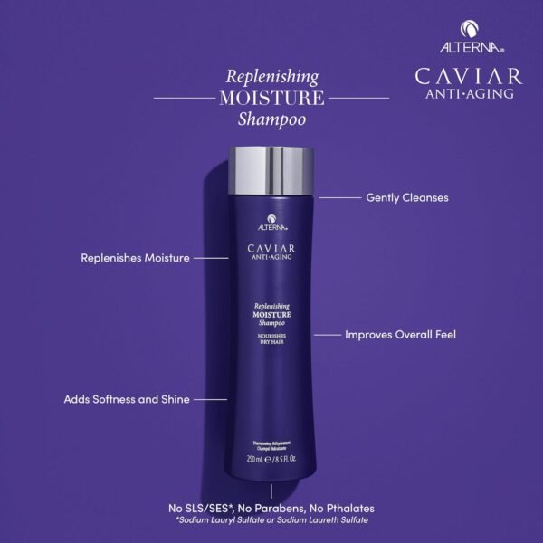 CAVIAR Anti-Aging Replenishing Moisture Shampoo | For Dry, Brittle Hair | Protects, Restores & Hydrates | Sulfate Free - Image 5