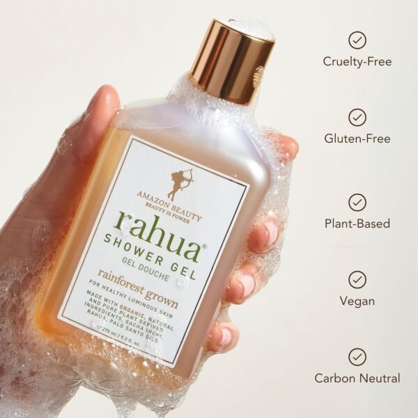 Rahua Shower Gel 9.3 Fl Oz, Natural Body Wash Soap Made with Plant Based Organic Ingredients, Vanilla, Palo Santo, Lavender, Eucalyptus, Polyphenols, For Skin's Moisture Balance, All Skin Types - Image 6