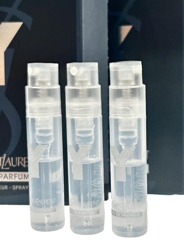 Yves Saint Laurent YSL Y Men EDP Sample Perfume EAU DE PARFUM Spray Trial Size Partially Filled Vials 1.2 ml / 0.04 fl oz (set of 3) - Image 4