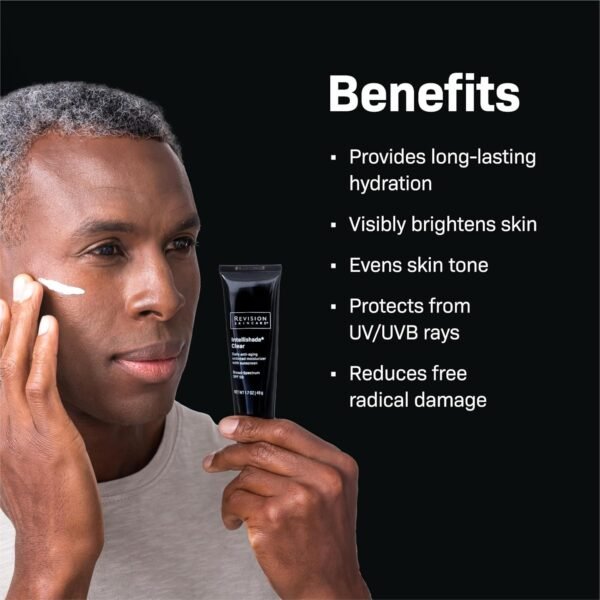Revision Skincare Intellishade® Clear, Anti Aging Daily Moisturizer with SPF 50, Untinted and Oil Free, with Peptides and Hyaluronic Acid, 1.7 oz - Image 3