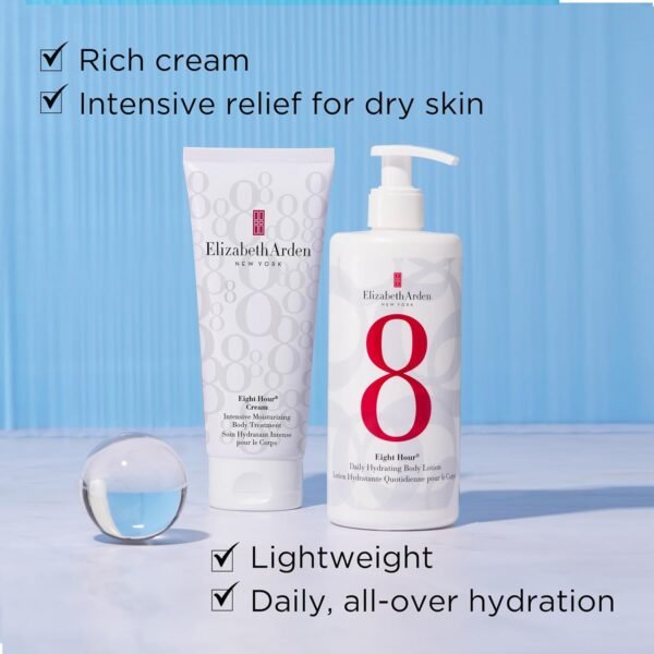 Elizabeth Arden Eight Hour Intensive Moisturizing Body Treatment, Dry Skin Lotion, Premium Skin Care - Image 9