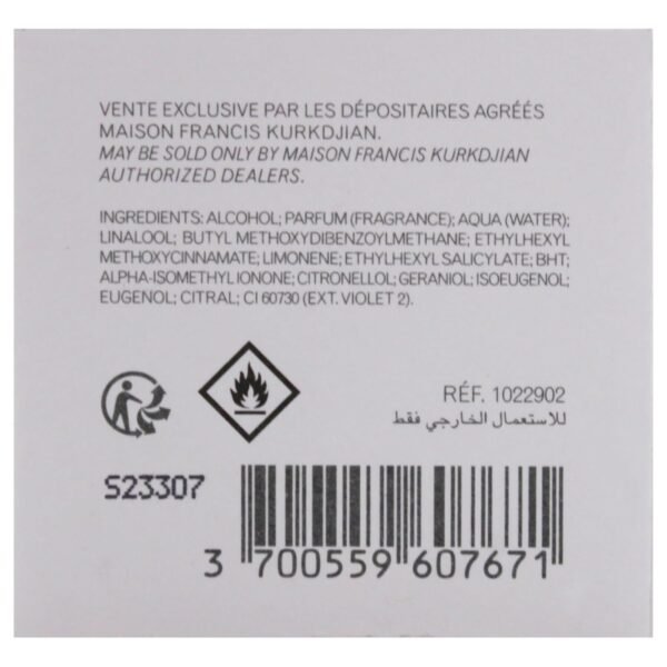 Maison Francis Kurkdjian Gentle Fluidity Silver Eau De Parfum Spray, 2.4 Fl Oz (Pack of 1) - Image 9