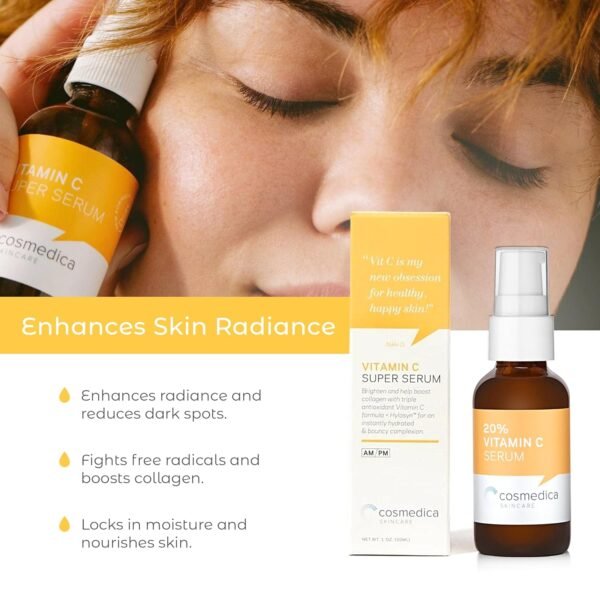 Cosmedica Skincare Set- Vitamin C Super Serum and Pure Hyaluronic Acid - Image 6