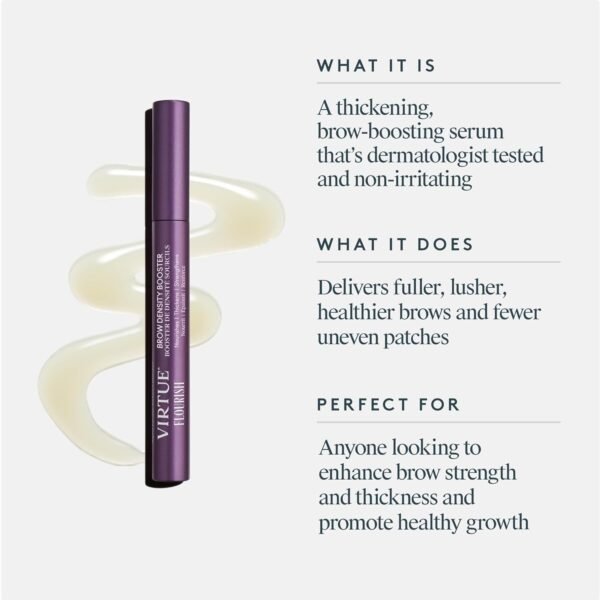 Virtue Flourish Brow Density Booster Treatment with Keratin for Thicker Eyebrows - Image 3