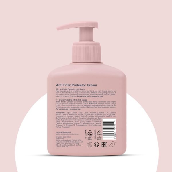 Anti Frizz Protector Cream - Shields from Heat and UV Damage - Promotes Healthy Scalp - Soothes and Improves Shine - Leaves Hair Silky Smooth - Vegan Friendly and Cruelty Free - 8.45 oz - Image 9
