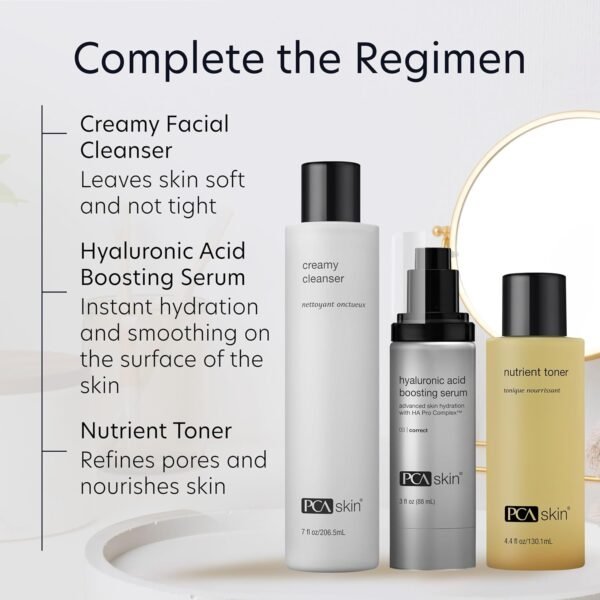 PCA SKIN Creamy Moisturizing Face Cleanser, Gentle Daily Face Wash for Dry and Sensitive Skin, Leaves Skin Feeling Soft and Smooth, Helps Remove Makeup, Dirt, and Impurities from Skin, 7.0 oz Bottle - Image 9