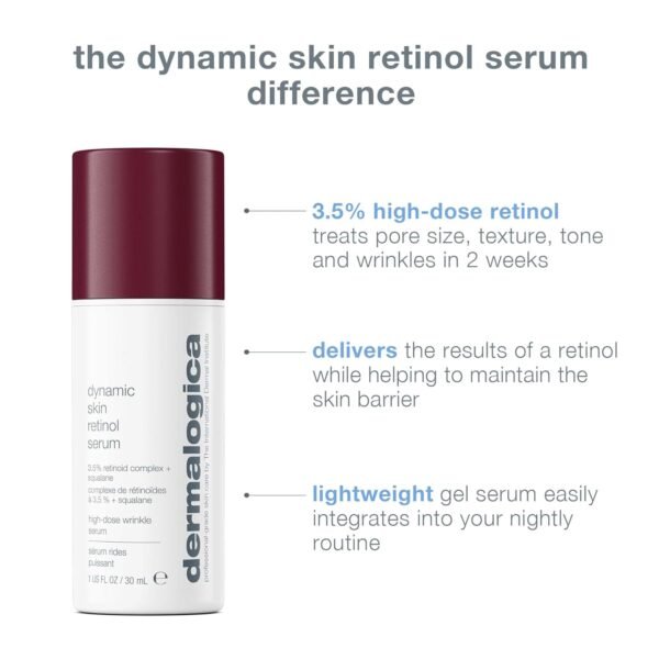 Dermalogica Dynamic Skin Retinol Facial Serum with Multi-Retinoid Complex, Skin Retexturizing and Improving Skin Health - Image 7