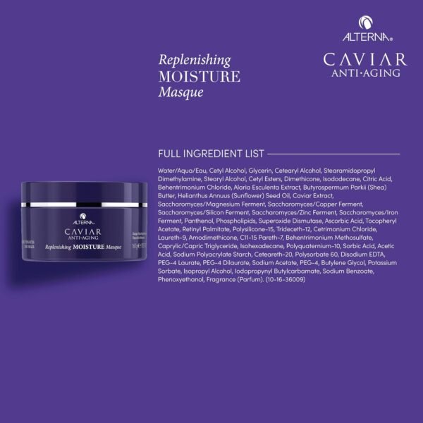 CAVIAR Anti-Aging Replenishing Moisture Hair Masque | Replenishes Dry, Coarse, Damaged Hair | Sulfate Free - Image 5