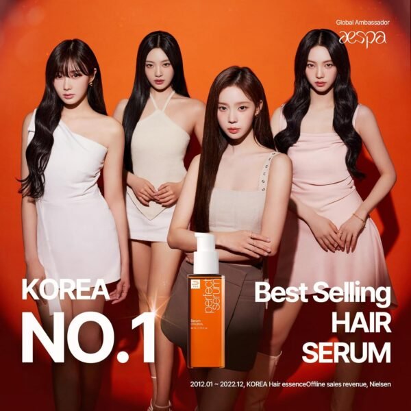 Mise En Scene PerfectSerum Original - HairOil for Frizzy & Dry, Hydration and Nutrition Hairy Essence for Damage Care, Korean HairCare Product, Hair Serum 2.71 Fl. Oz. - Image 3