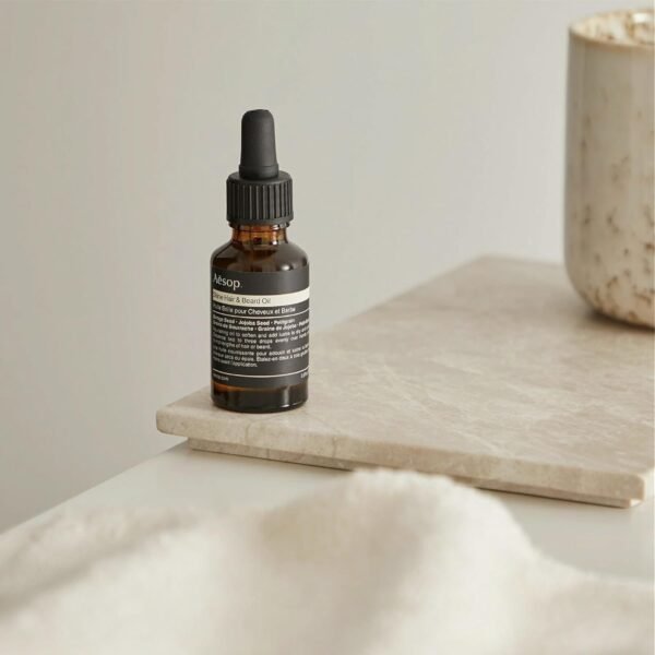 Aesop Shine Hair and Beard Oil | Moisture-Rich, Silicone-Free Oil for Full Beards and Hair | Softens Coarse Texture | No Greasy Buildup | Green Citrus Scent | 0.8 oz / 25 mL - Image 6
