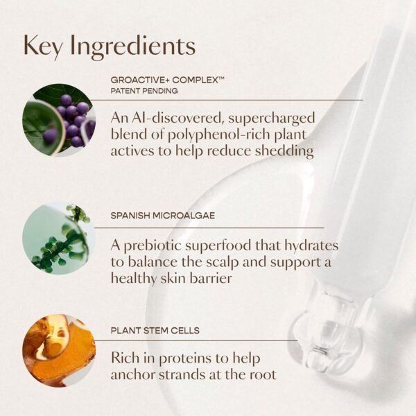 VEGAMOUR GRO+ Advanced Hair Serum for Hair Density, Reduces Shedding and Promotes a Healthy Scalp, Helps with Severe Signs of Thinning, Made Without Fragrance, Vegan, Cruelty-Free - Image 6