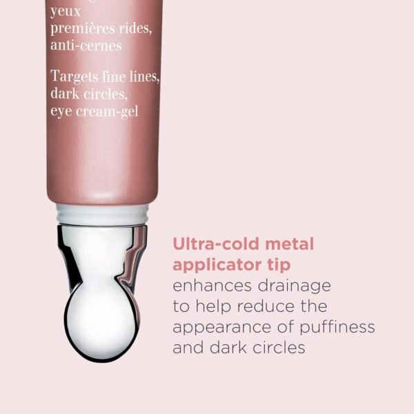 Clarins Total Eye Revive | Anti-Aging Cream-Gel Eye Treatment | Visibly Smoothes Fine Lines | Targets Dark Circles, Puffiness and Signs Of Fatigue | Brightening | Cooling Metal Applicator | 0.5 Oz - Image 7