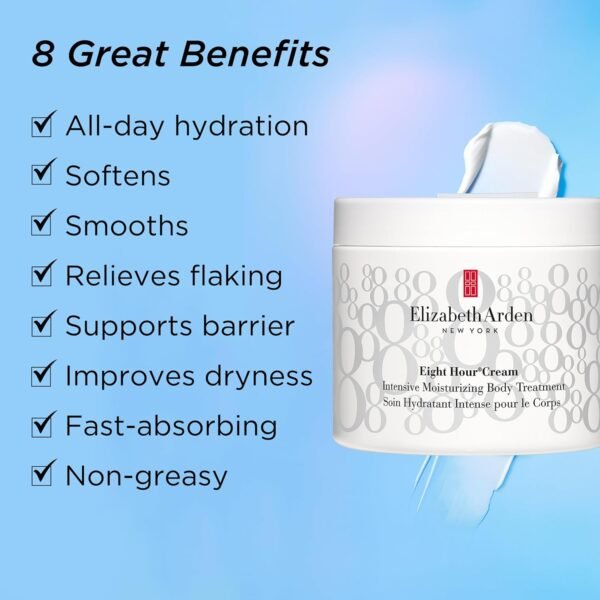 Elizabeth Arden Eight Hour Intensive Moisturizing Body Treatment, Dry Skin Lotion, Premium Skin Care - Image 5