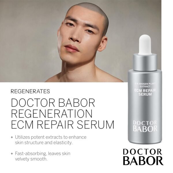 DOCTOR BABOR Regeneration ECM Repair Serum, Restore & Regenerate with Collagen and Hyaluronic Acid, Optimize Skin Elasticity and Density, Visibly Smoother & Firmer Complexion, 1 oz - Image 3