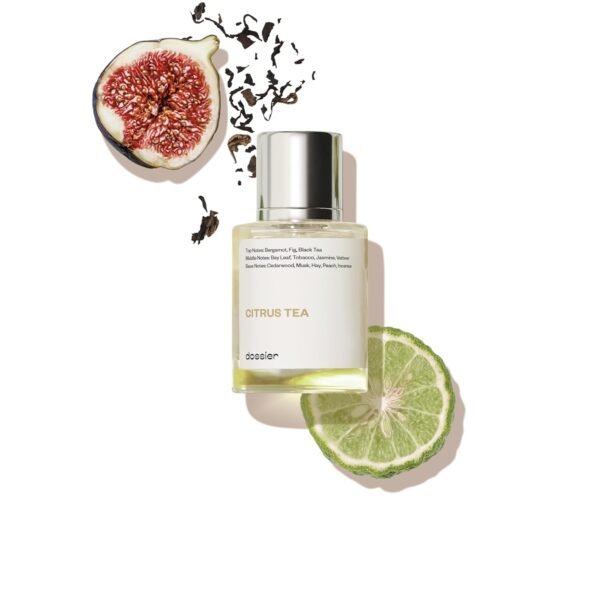 Dossier - Citrus Tea 1.7 Fl oz (50ml) - Perfume Inspired by Labo Thé Noir - Pure Infused - Paraben Free - Vegan - For Women Men Unisex - Image 2