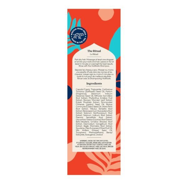 Fable and Mane Hair Oil - HoliRoots Strengthening Serum for Damaged, Frizzy Hair with Ashwagandha, Castor Oil & Scalp Treatment - 1.8FL oz - Image 9