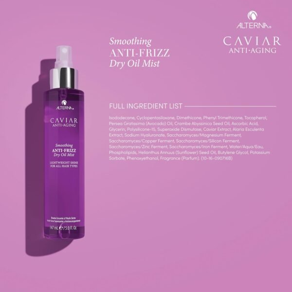 Alterna Caviar Anti-Aging Smoothing Anti-Frizz Dry Oil Mist, 5 Fl Oz (Pack of 1) - Image 5