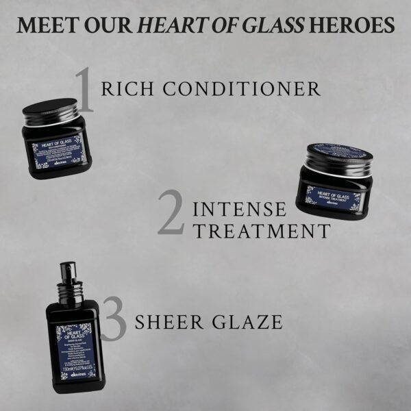 Davines Heart of Glass Silkening Shampoo for Blonde Care, Nourishing Protection for Natural Or Cosmetically Treated Hair - Image 7