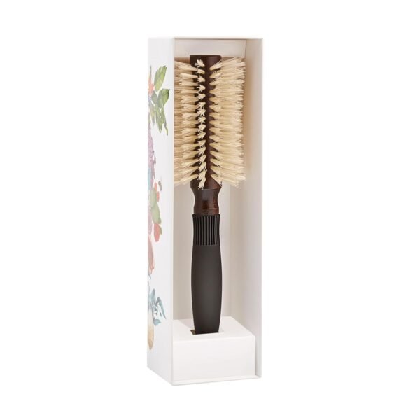 Christophe Robin Pre-Curved Blowdry Hairbrush - 100% Natural Boar-bristle Round Rrush - All Hair Types - 12 Rows - Image 3