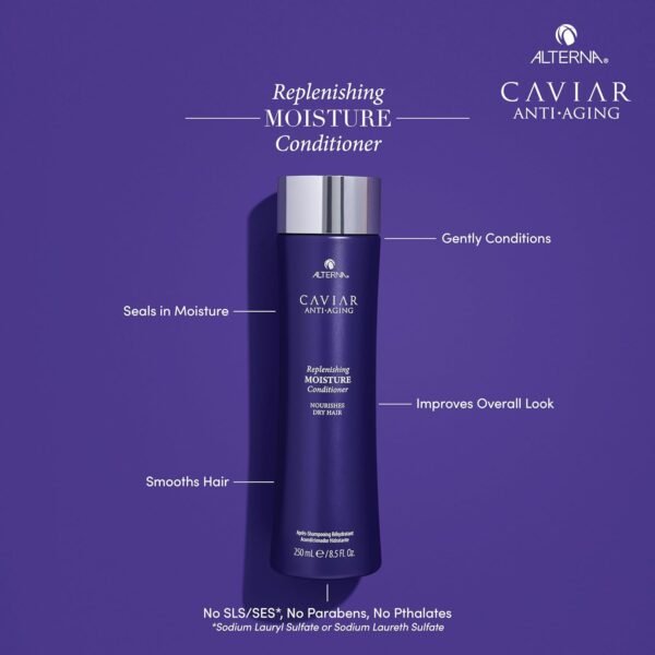 CAVIAR Anti-Aging Replenishing Moisture Conditioner | For Dry, Brittle Hair | Protects, Restores & Hydrates | Sulfate Free - Image 5