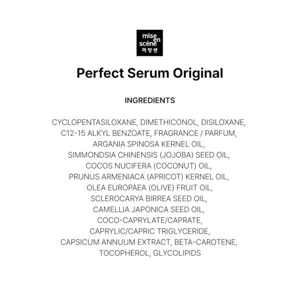 Mise En Scene PerfectSerum Original - HairOil for Frizzy & Dry, Hydration and Nutrition Hairy Essence for Damage Care, Korean HairCare Product, Hair Serum 2.71 Fl. Oz. - Image 9