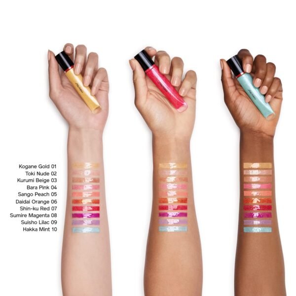 Shiseido Shimmer GelGloss - High-Shine Lip Gloss for Mirror-Like Crystalline Finish - 12-Hour Hydration - Weightless & Non-Sticky - Image 4