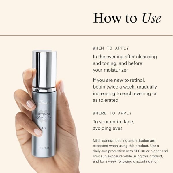 SkinMedica Retinol 1.0 Complex - Retinol Serum for Face, Age-Defying Advanced Retinol Cream That Renews Skin and Diminishes the Appearance of Fine Lines and Wrinkles, 1 Fl Oz - Image 10