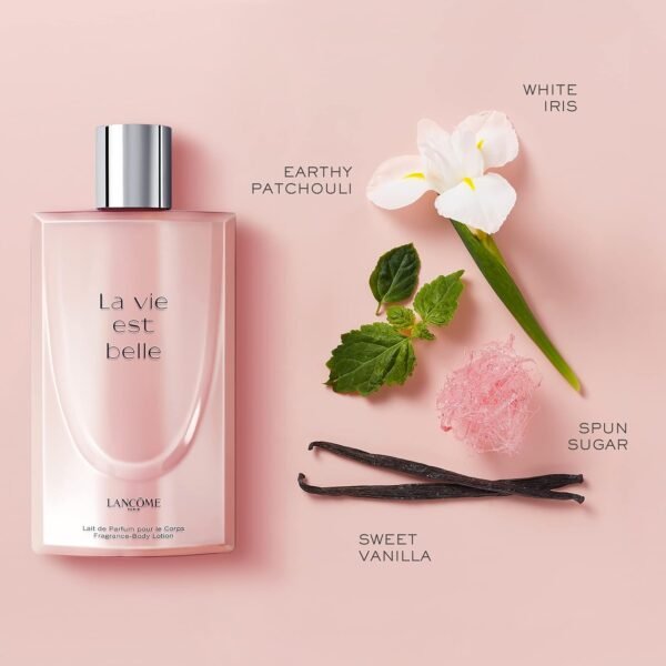 Lancôme​ La Vie Est Belle Scented Body Lotion - Smoothes, Illuminates & Hydrates Skin - With Iris, Patchouli, Vanilla & Spun Sugar - 6.7 Fl Oz - Image 3
